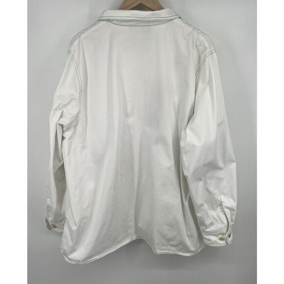 Bob Mackie Wearable Art Size 2x Embroidered Floral Hummingbird Full Zip Jacket - Picture 6 of 7